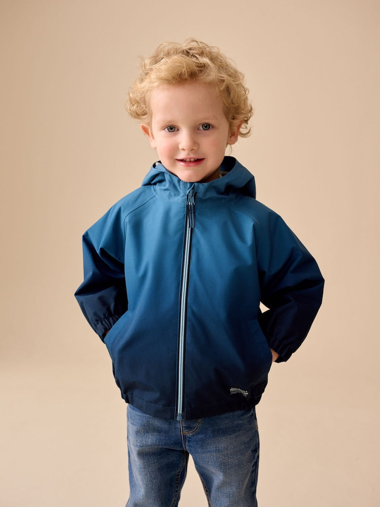 Ombre Blue Waterproof Cagoule Jacket (3mths-7yrs)