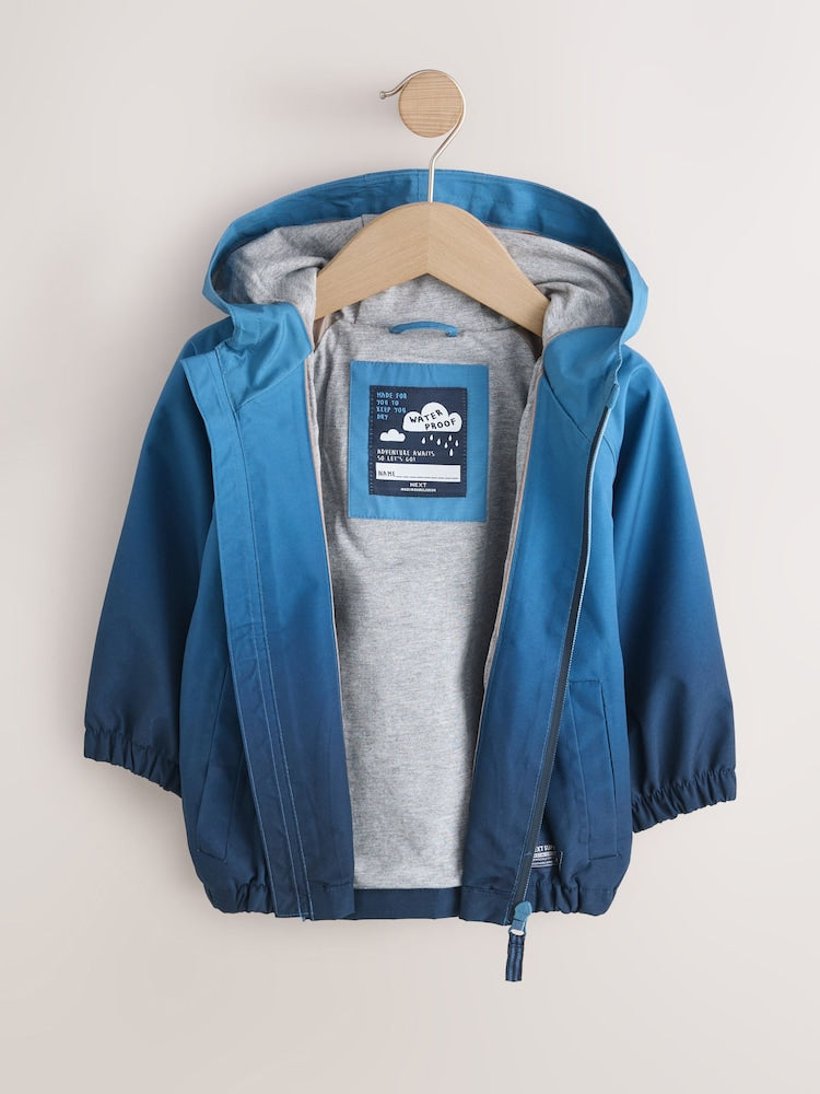 Ombre Blue Waterproof Cagoule Jacket (3mths-7yrs)