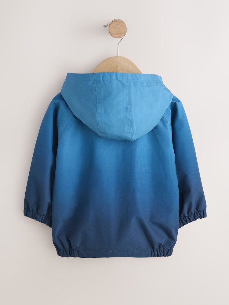 Ombre Blue Waterproof Cagoule Jacket (3mths-7yrs)