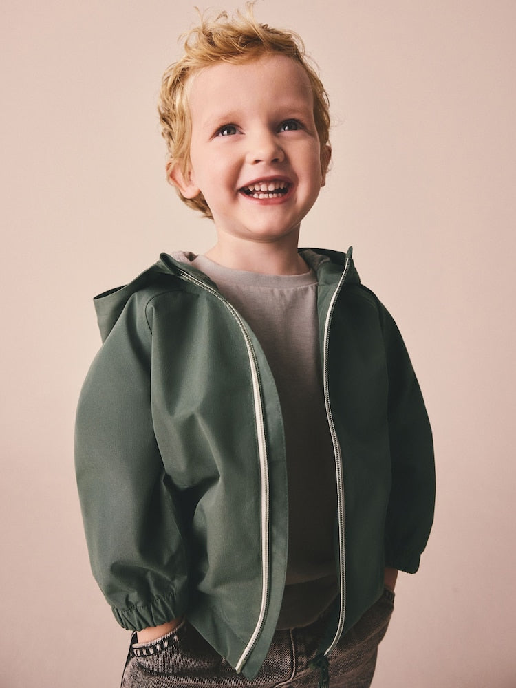 Sage Green Waterproof Cagoule Jacket (3mths-7yrs)