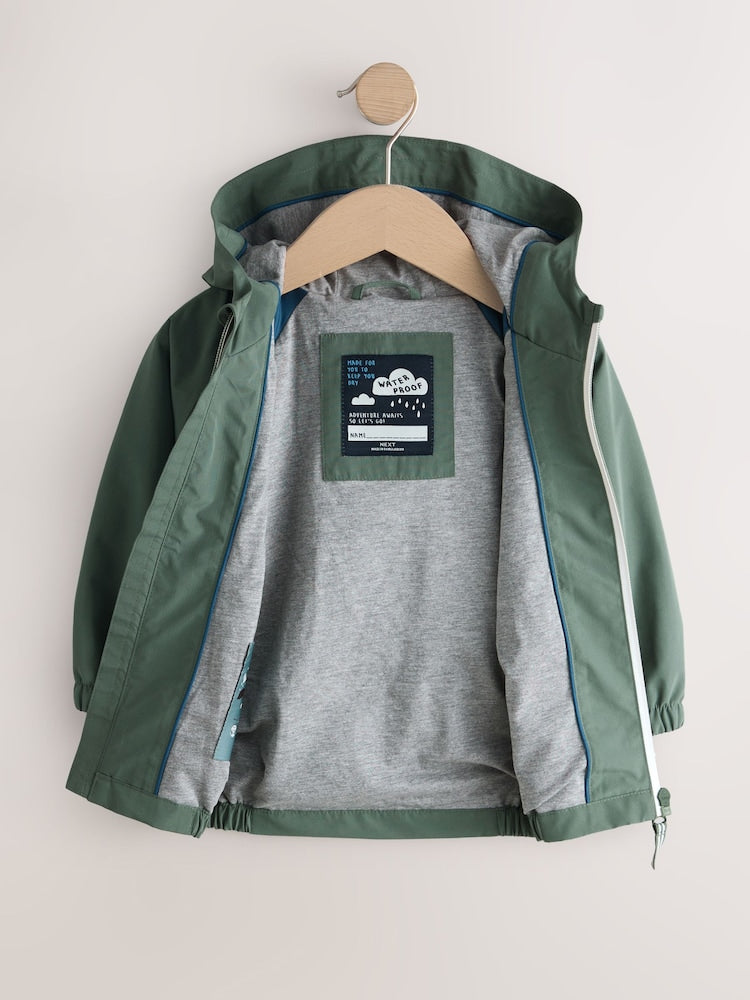 Sage Green Waterproof Cagoule Jacket (3mths-7yrs)