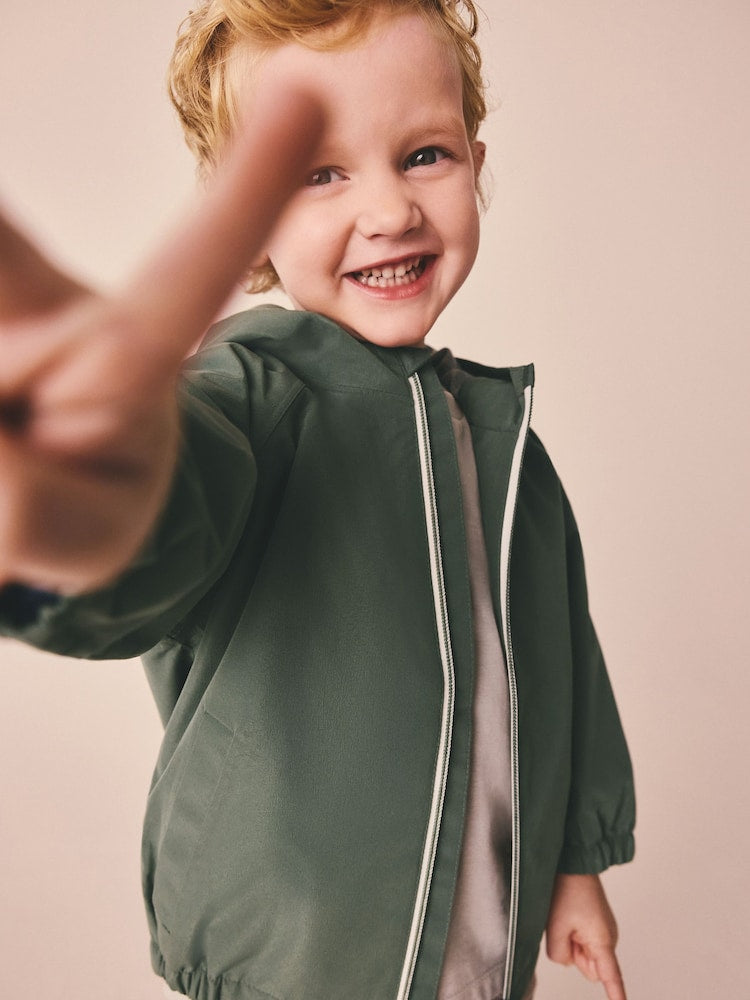 Sage Green Waterproof Cagoule Jacket (3mths-7yrs)