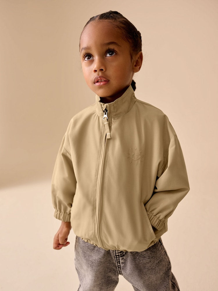 Neutral Collared Coach Jacket (3mths-7yrs)
