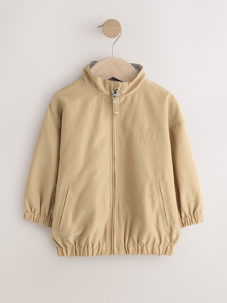 Neutral Collared Coach Jacket (3mths-7yrs)