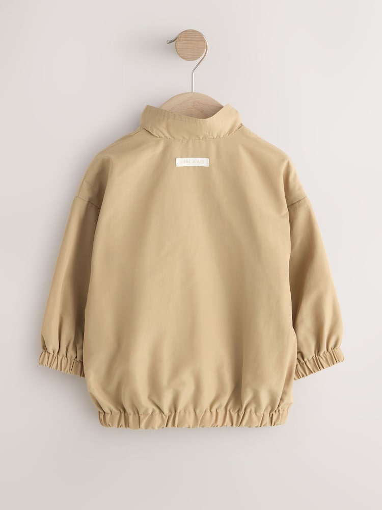 Neutral Collared Coach Jacket (3mths-7yrs)