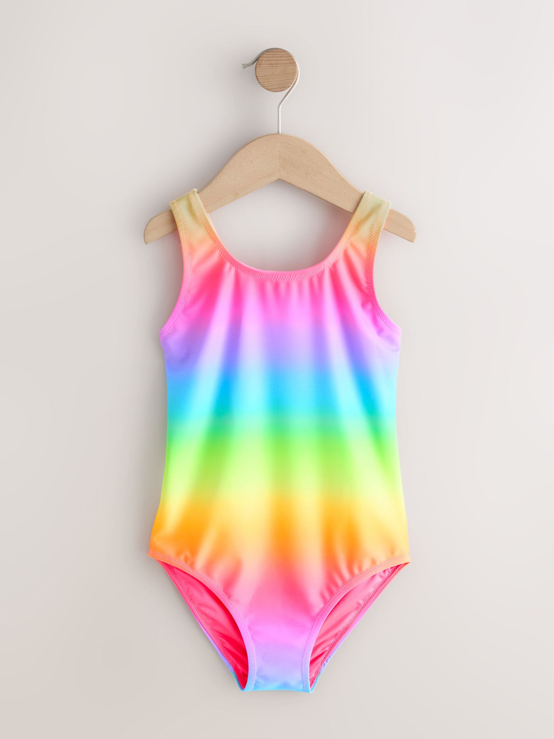 Rainbow Ombre Scoop Neck Swimsuit (3-16yrs) - Size 3 Years (98cm)