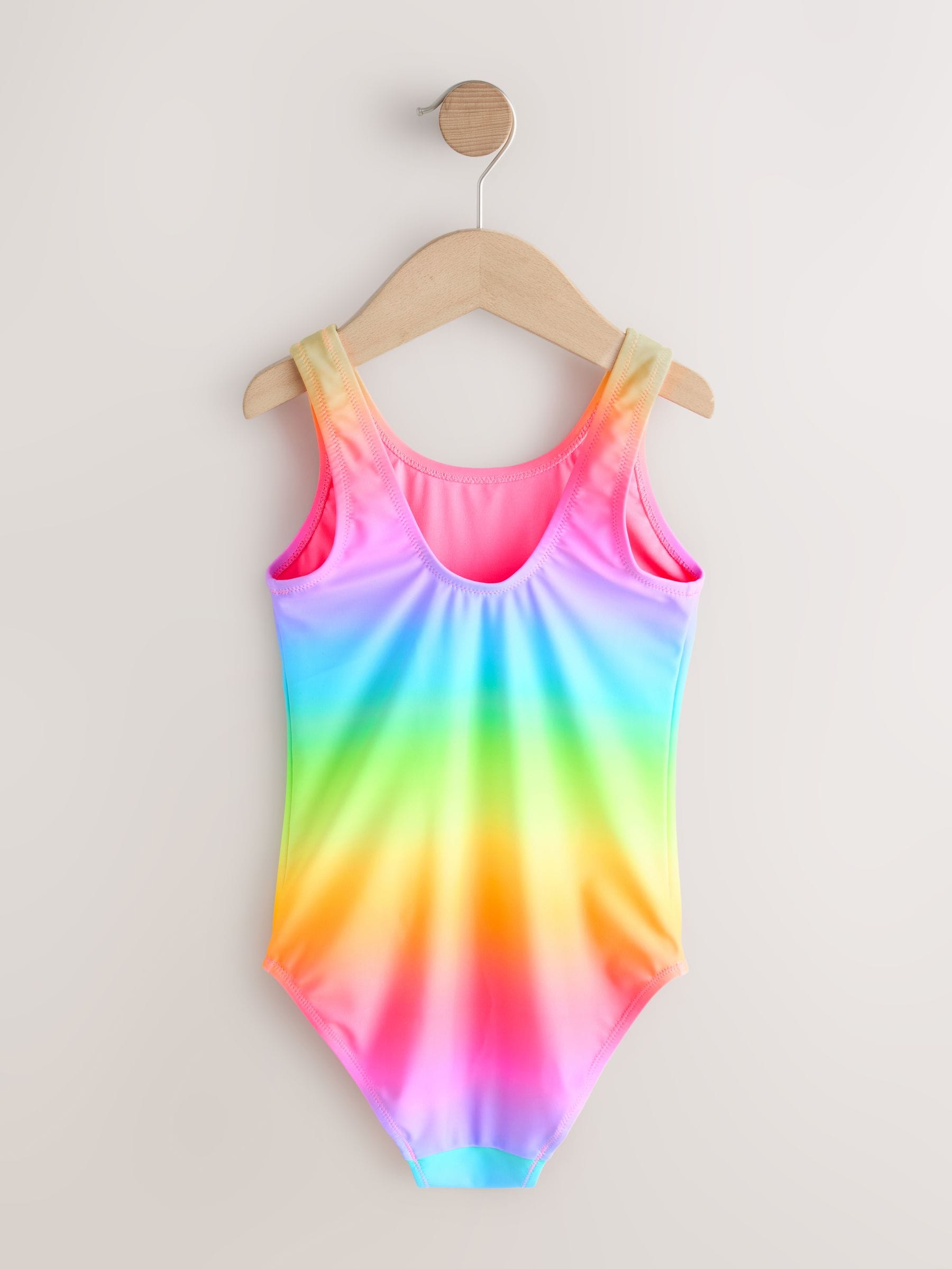Rainbow Ombre Scoop Neck Swimsuit (3-16yrs) - Size 3 Years (98cm)