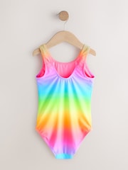 Rainbow Ombre Scoop Neck Swimsuit (3-16yrs) - Size 3 Years (98cm)