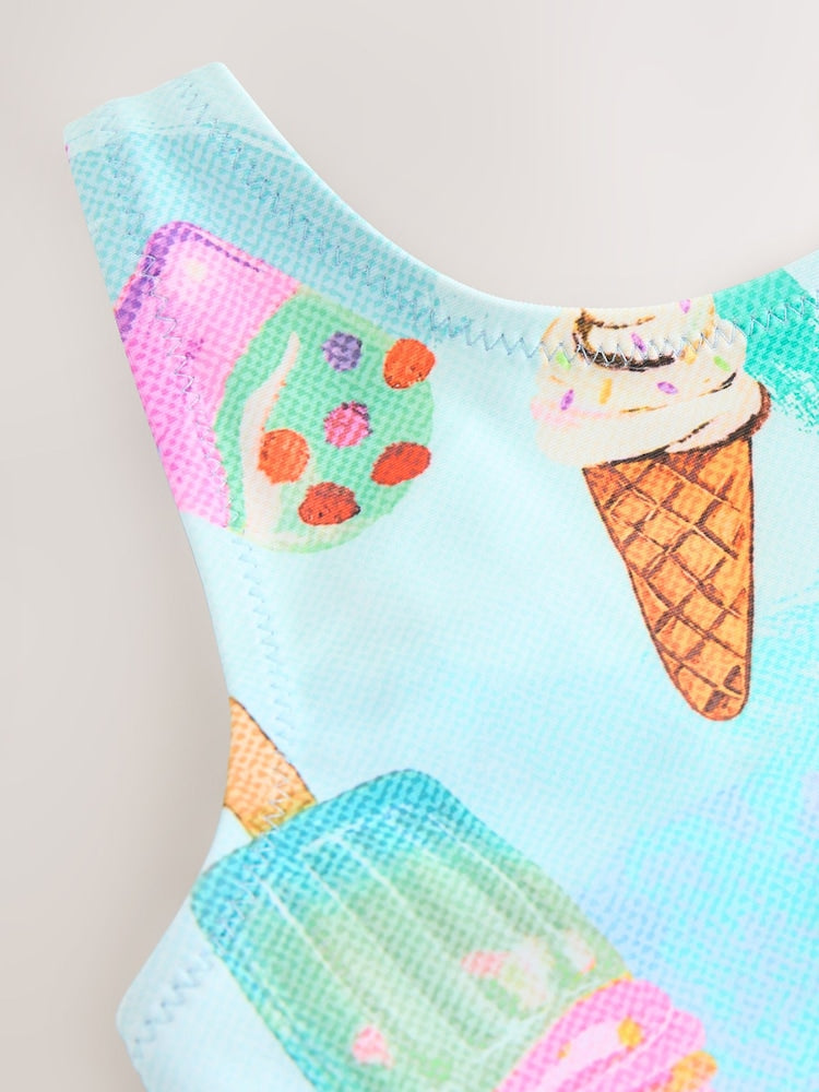 Pink/Blue Ice Cream Swimsuit (3mths-10yrs)