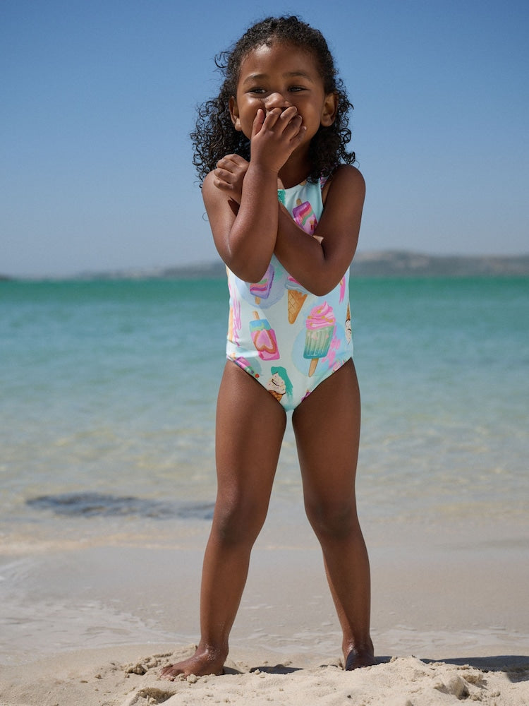 Pink/Blue Ice Cream Swimsuit (3mths-10yrs)