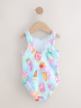 Pink/Blue Ice Cream Swimsuit (3mths-10yrs) - Size 3-6 Months (62-68cm)