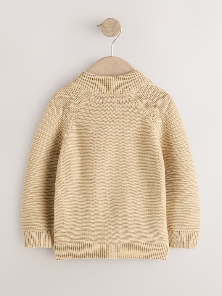 Tan Brown Safari Character Cardigan (3mths-7yrs)