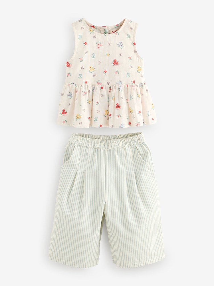Cath Kidston Ecru Ditsy Blouse And Trousers Set (3mths-8yrs)