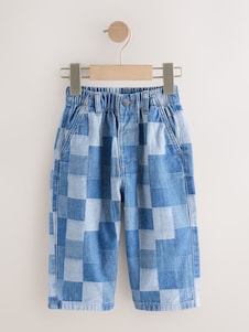 Light Blue Wide Fit Jeans (3mths-7yrs) - Blue Wide Fit / 12-18 Months (80-86cm)