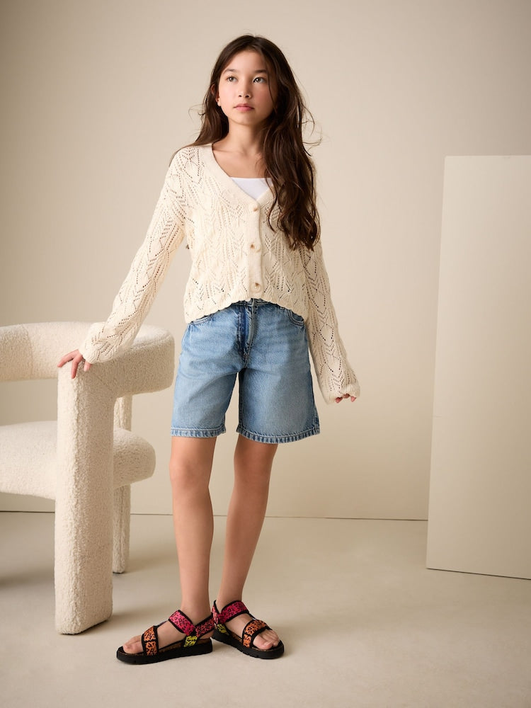 Ecru Knitted Cardigan (3-16yrs)
