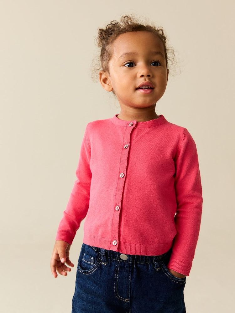 Fluro Pink Cardigan (3mths-10yrs)