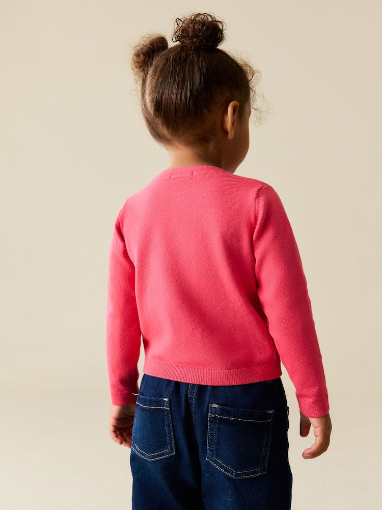 Fluro Pink Cardigan (3mths-10yrs)
