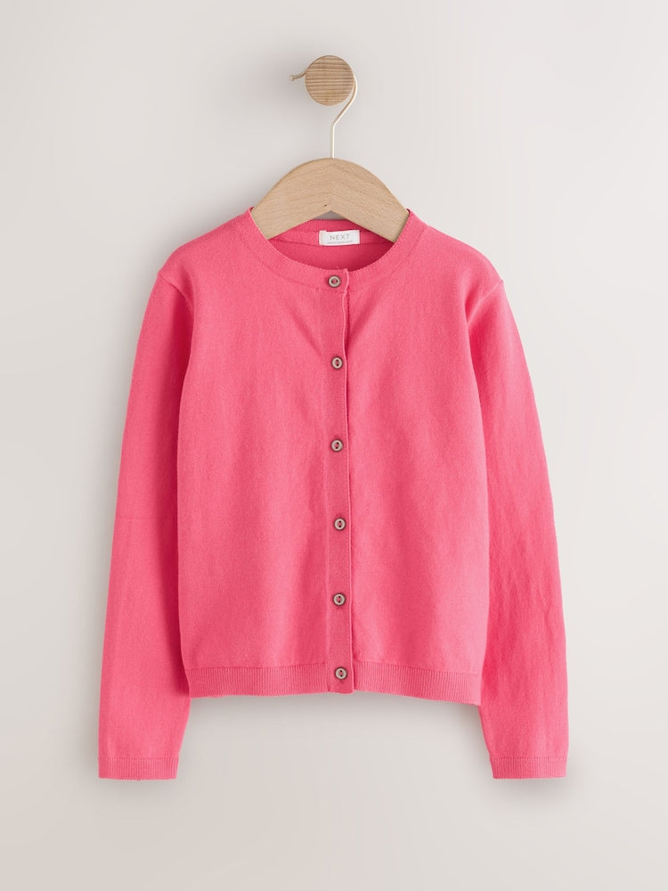 Fluro Pink Cardigan (3mths-10yrs)