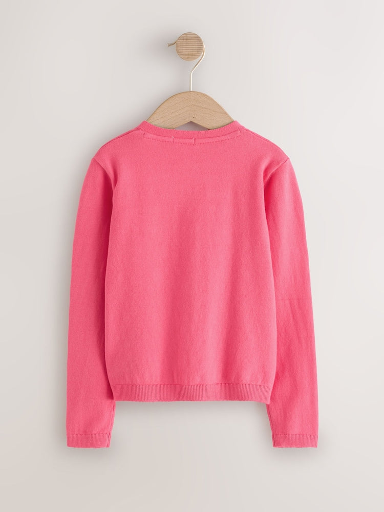 Fluro Pink Cardigan (3mths-10yrs)