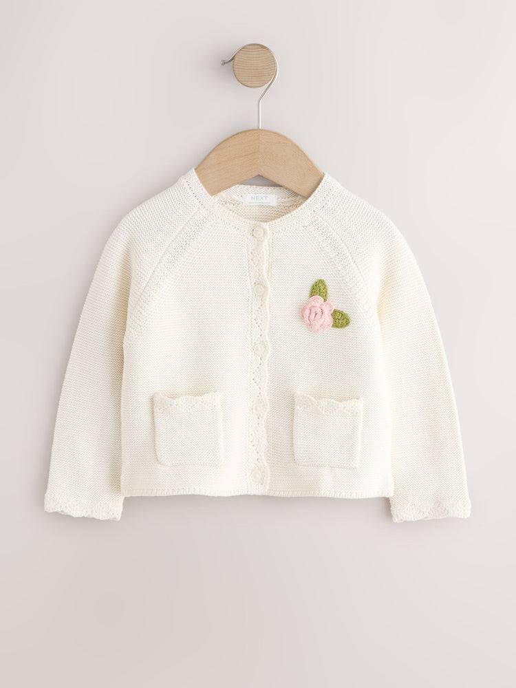 Ecru Flower Girl Occasion Cardigan (3mths-7yrs)