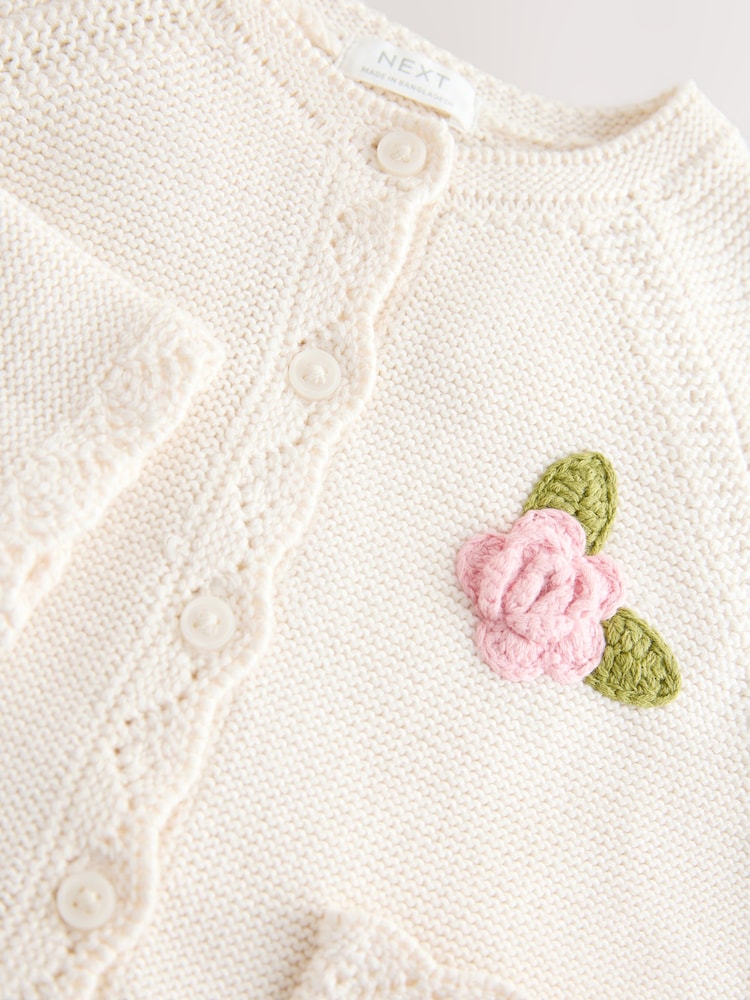 Ecru Flower Girl Occasion Cardigan (3mths-7yrs)