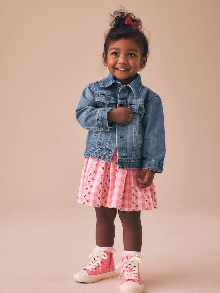 Mid Blue Denim Western Jacket (3mths-7yrs)