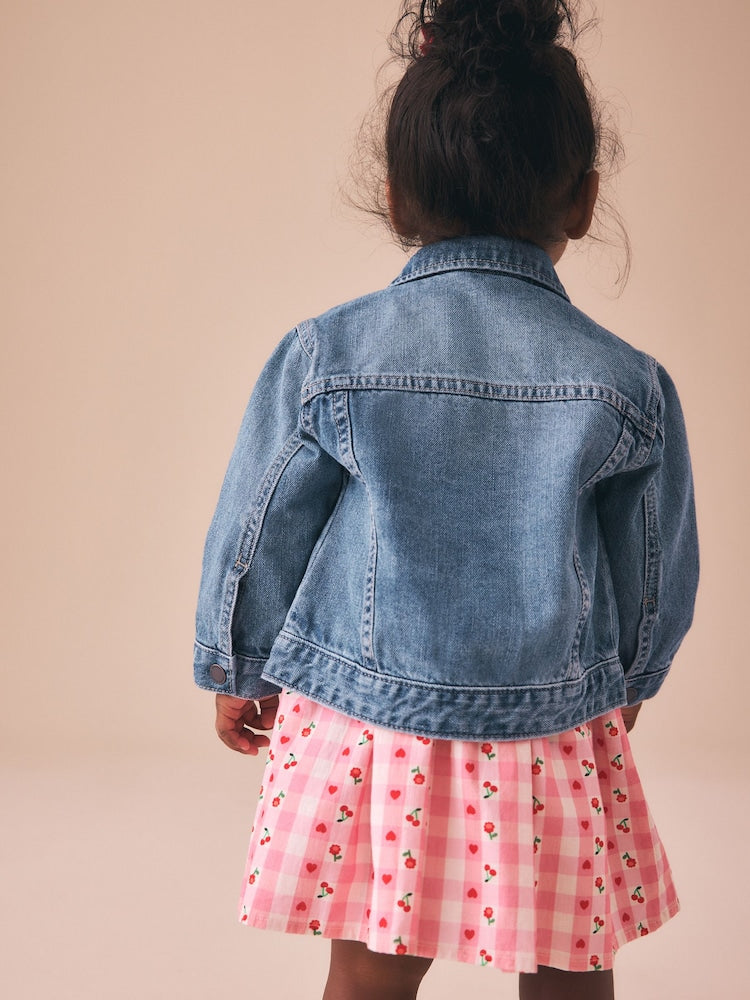 Mid Blue Denim Western Jacket (3mths-7yrs)