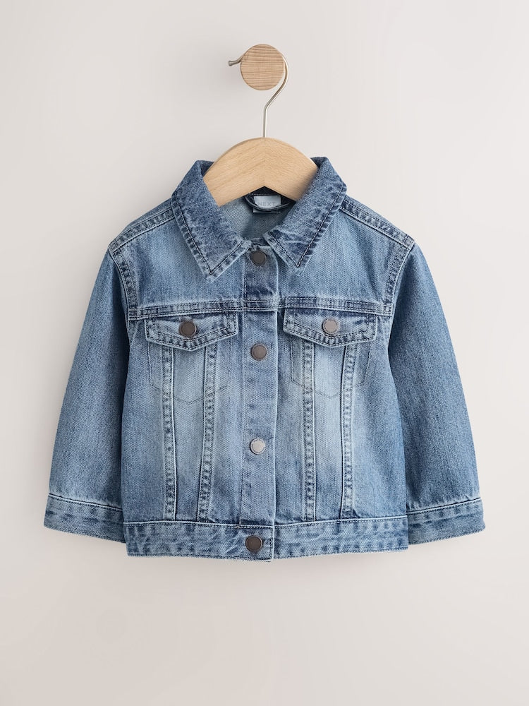 Mid Blue Denim Western Jacket (3mths-7yrs)