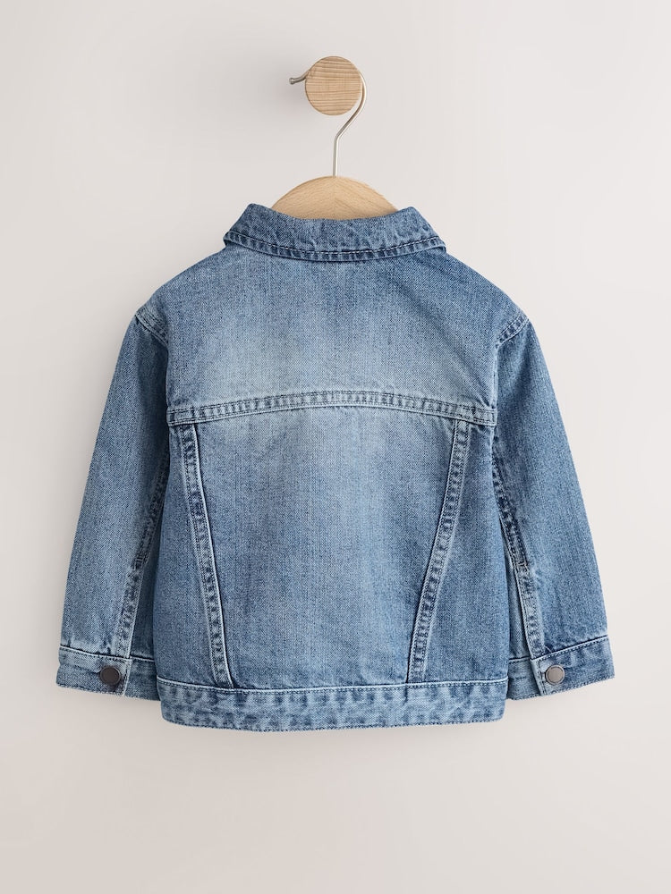 Mid Blue Denim Western Jacket (3mths-7yrs)