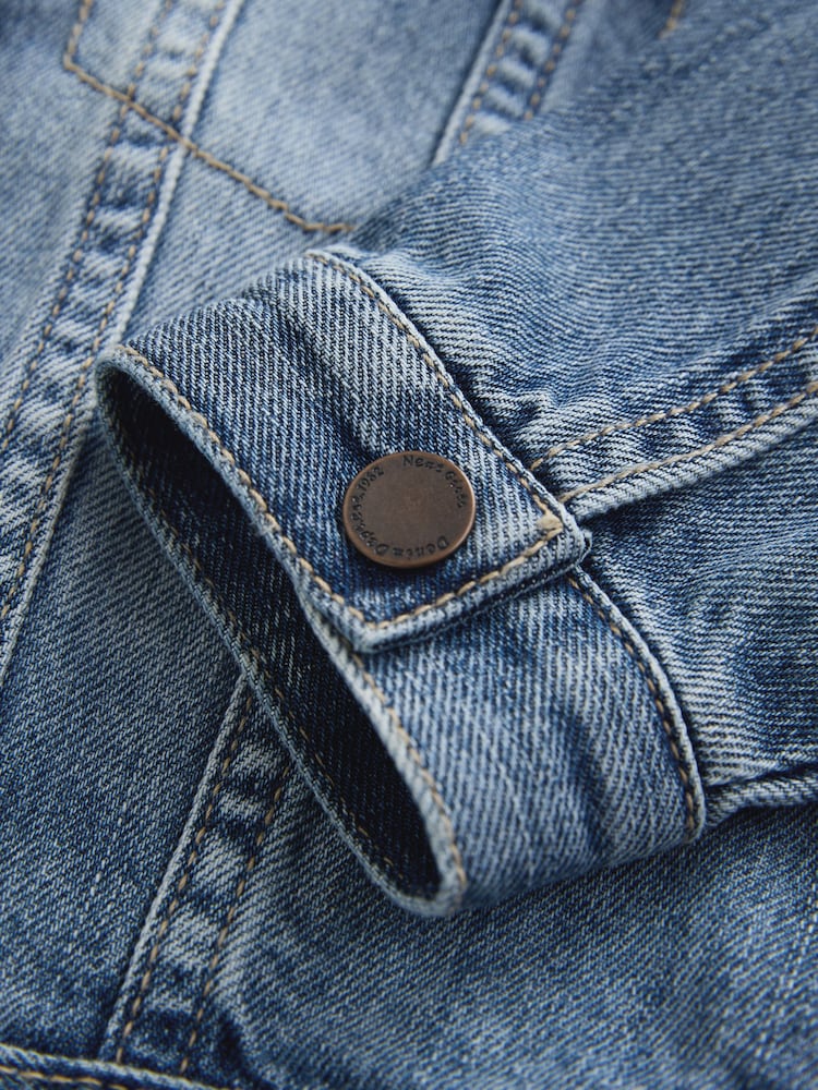 Mid Blue Denim Western Jacket (3mths-7yrs)