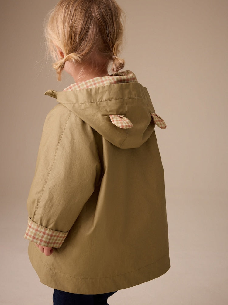 Stone Shower Resistant Hooded Trench Coat (3mths-7yrs)