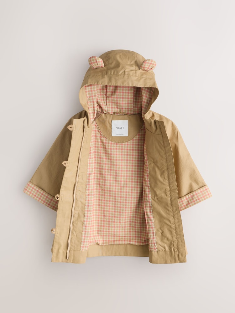 Stone Shower Resistant Hooded Trench Coat (3mths-7yrs)