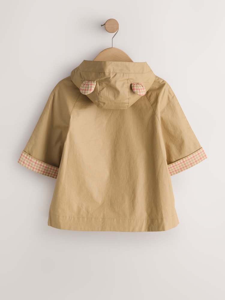 Stone Shower Resistant Hooded Trench Coat (3mths-7yrs)