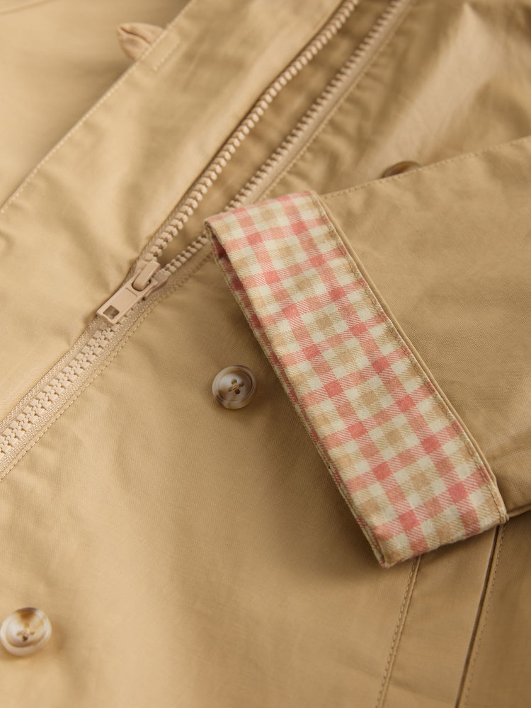 Stone Shower Resistant Hooded Trench Coat (3mths-7yrs)