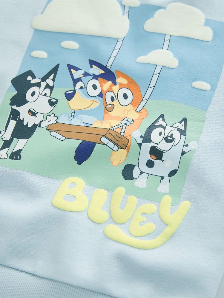 Blue Bluey Sweat Crew and Shorts Set (12mths-8yrs) - Size 12-18 Months (80-86cm)