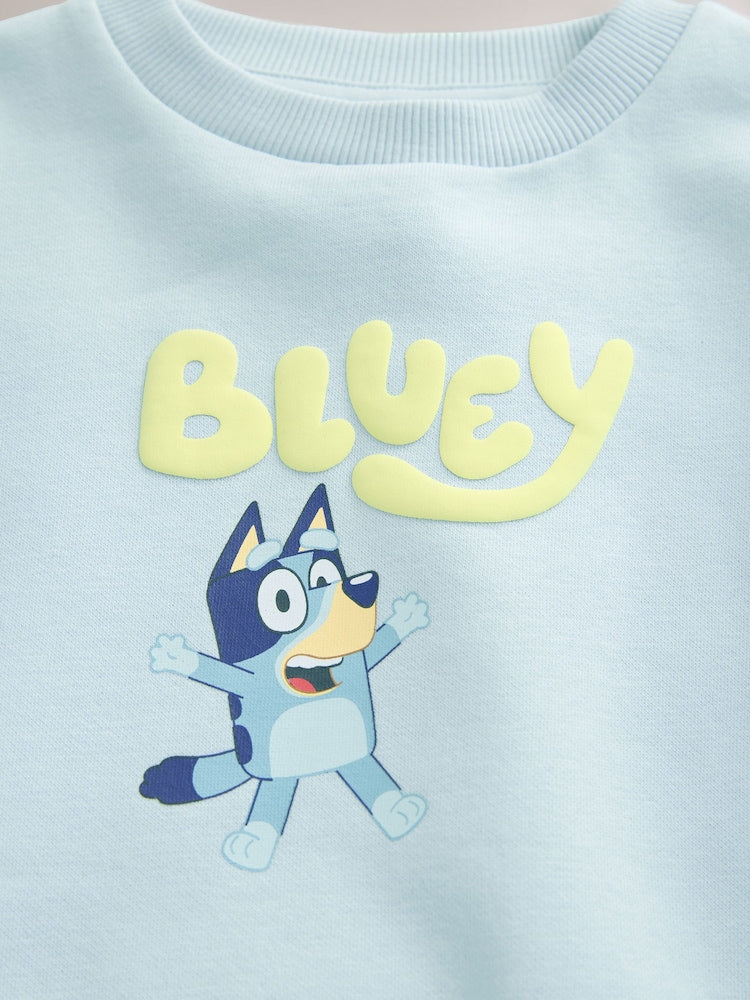 Blue Bluey Sweat Crew and Shorts Set (12mths-8yrs) - Size 12-18 Months (80-86cm)
