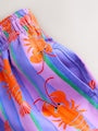Pink/Lilac Printed Swim Shorts (3mths-7yrs) - Size 3-6 Months (62-68cm)