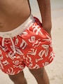 Red Printed Swim Shorts (3mths-7yrs) - Size 3-6 Months (62-68cm)