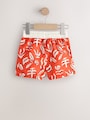 Red Printed Swim Shorts (3mths-7yrs) - Size 3-6 Months (62-68cm)