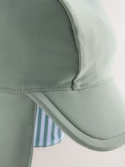Sage Green Legionnaire Swim Hat (3mths-10yrs) - Size 3-9 Months (62-74cm)