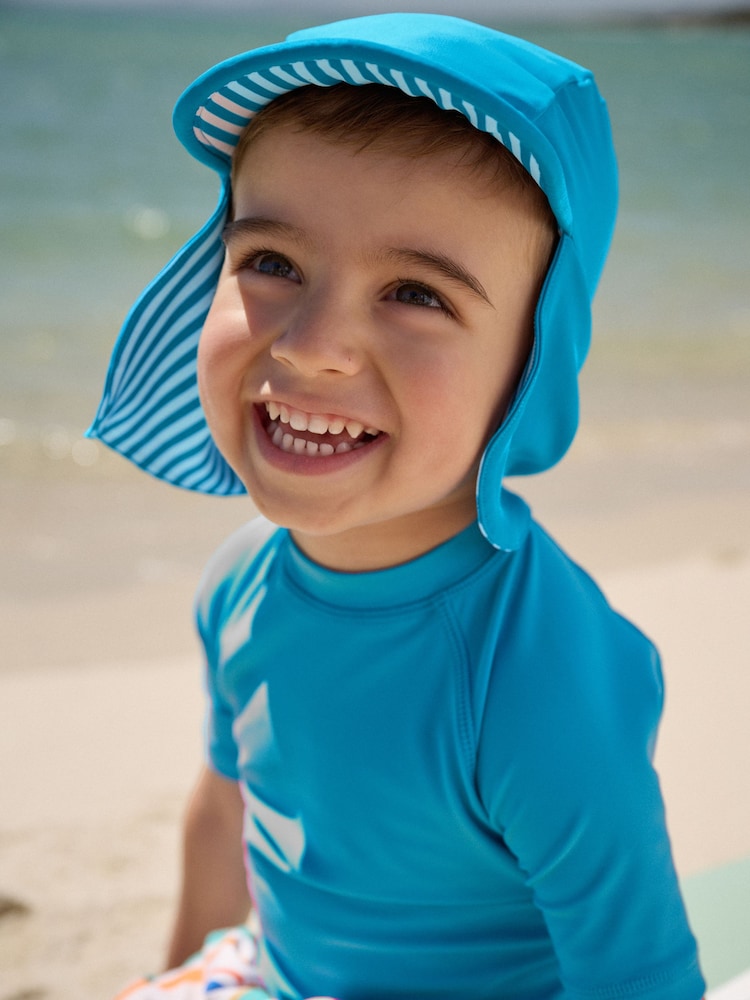 Blue Legionnaire Swim Hat (3mths-10yrs) - Size 3-9 Months (62-74cm)