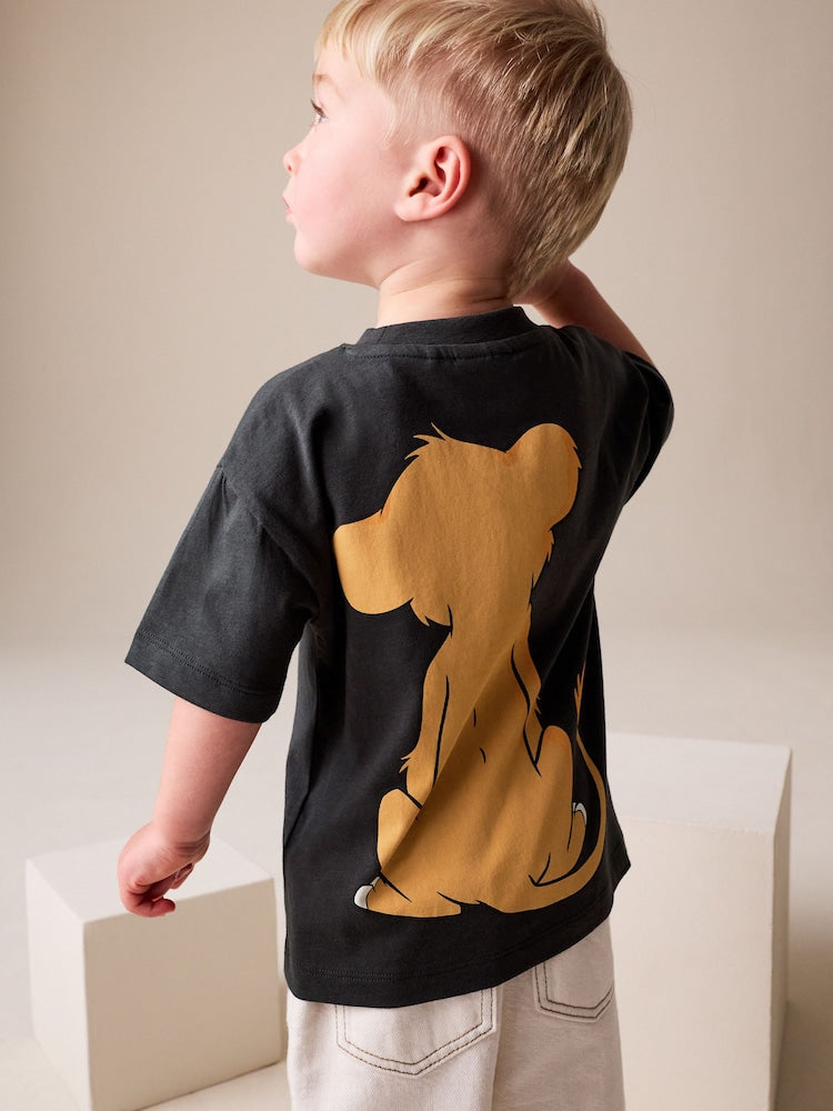 Charcoal Grey Lion King Short Sleeve T-Shirt (6mths-8yrs)