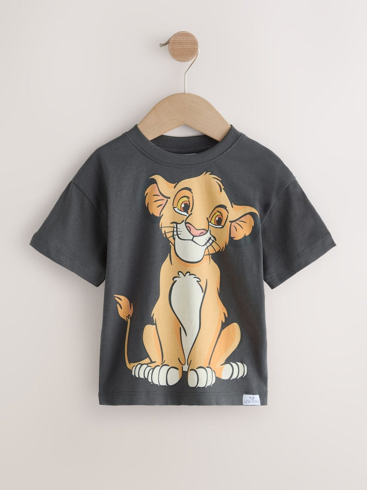 Charcoal Grey Lion King Short Sleeve T-Shirt (6mths-8yrs)