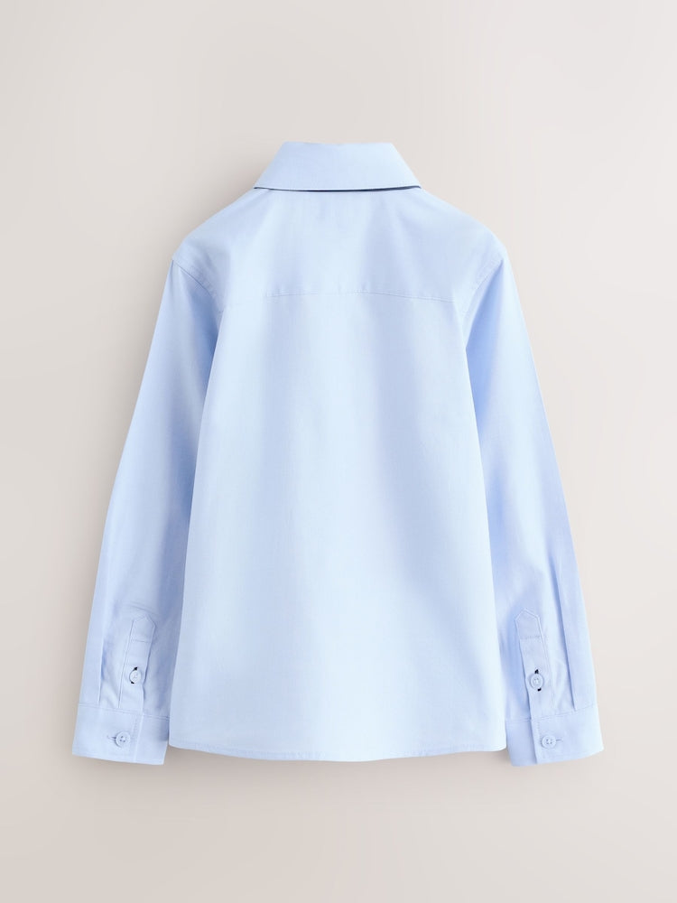 Baker by Ted Baker Blue Long Sleeve Shirt with Tie