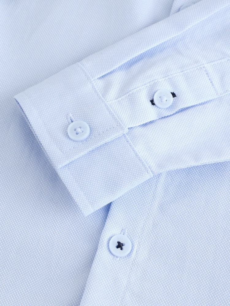 Baker by Ted Baker Blue Long Sleeve Shirt with Tie