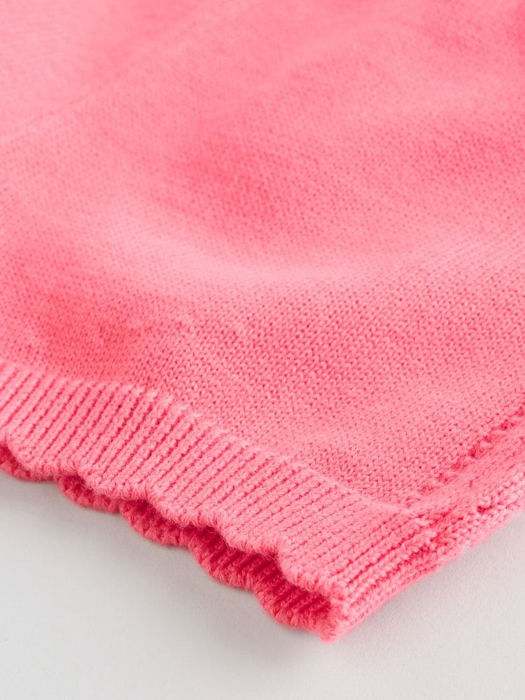 Pink Baby Knitted Top and Shorts Set 2 Piece (0mths-2yrs)