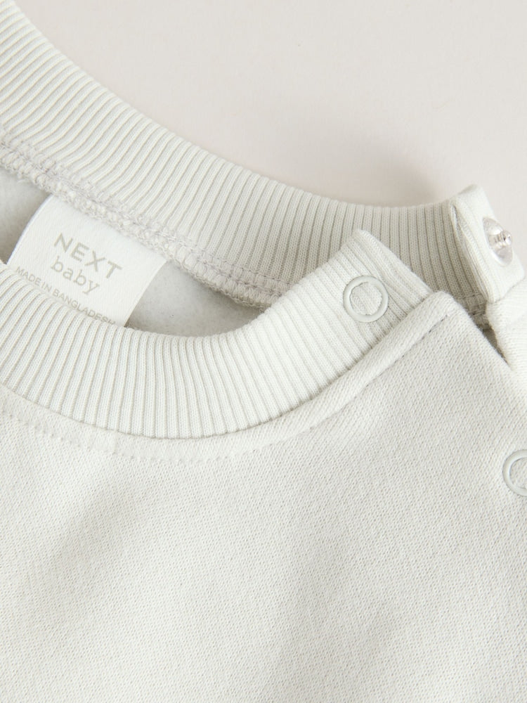 Grey/Rust Sun Sweat Top and Joggers Baby Set (0mths-2yrs)