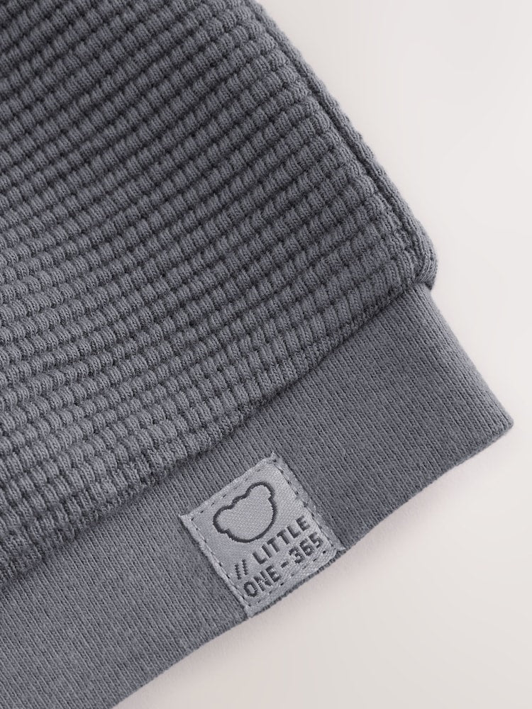 Charcoal Grey Lightweight Textured Jersey Baby Jacket (0mths-2yrs)