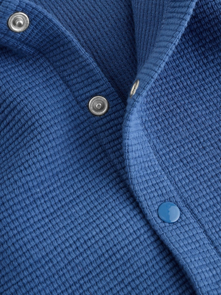 Blue Lightweight Textured Jersey Baby Jacket (0mths-2yrs)