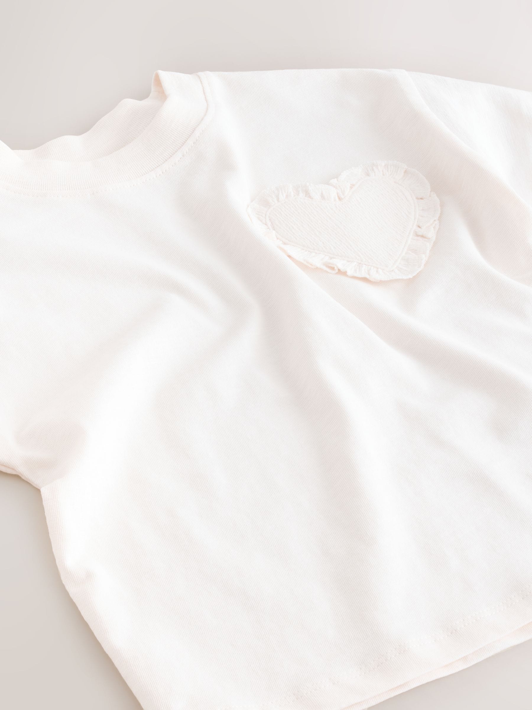 White Short Sleeve Pocket T-Shirt (3mths-7yrs) - Size 3-6 Months (62-68cm)